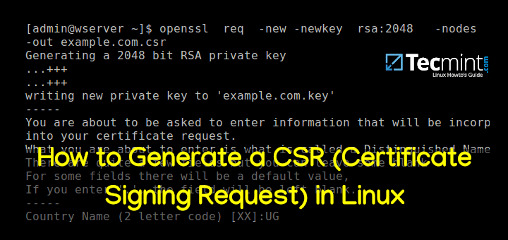 Generate Certificate And Private Key