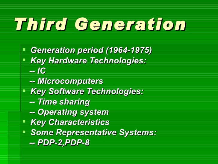 Key Features Of Second Generation Computers